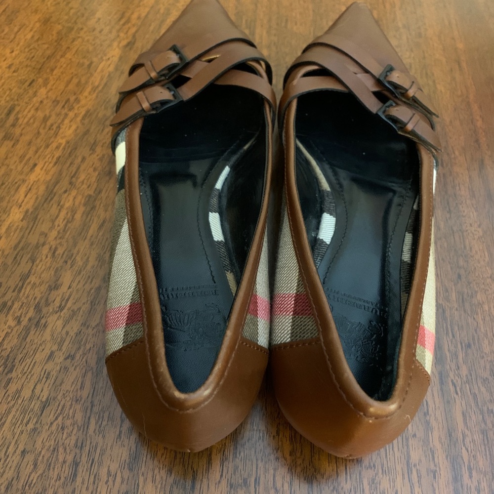 Burberry logo plaid loafers - Picture 3 of 5